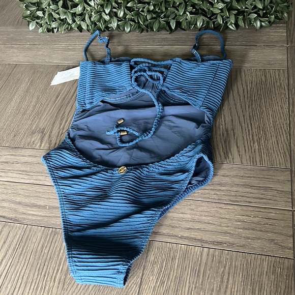 COPY - Vix Swimwear Dune Corsage One Piece In Blue S 214$ - Picture 6 of 7